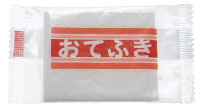 紙おしぼりミニタイプ ミニレッド(既成品)